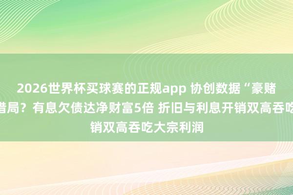 2026世界杯买球赛的正规app 协创数据“豪赌”算力租借局？有息欠债达净财富5倍 折旧与利息开销双高吞吃大宗利润