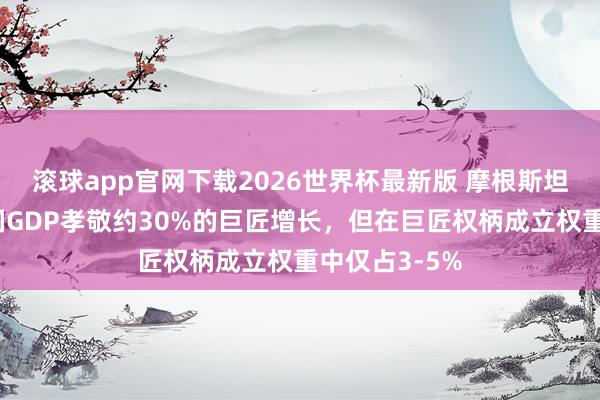 滚球app官网下载2026世界杯最新版 摩根斯坦利沈黎：中国GDP孝敬约30%的巨匠增长，但在巨匠权柄成立权重中仅占3-5%