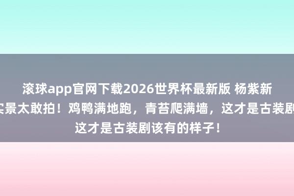 滚球app官网下载2026世界杯最新版 杨紫新剧《家业》实景太敢拍！鸡鸭满地跑，青苔爬满墙，这才是古装剧该有的样子！