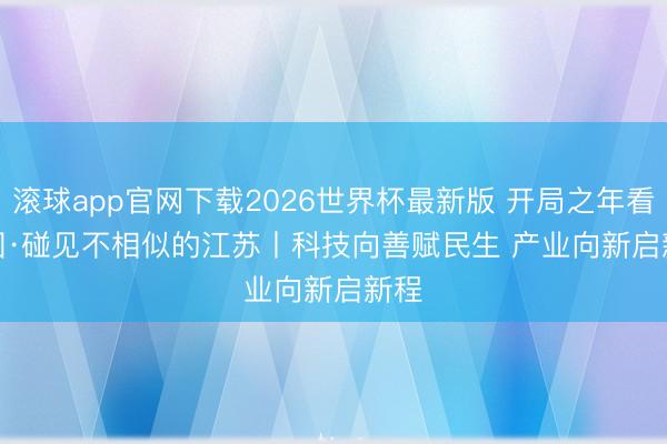 滚球app官网下载2026世界杯最新版 开局之年看中国·碰见不相似的江苏丨科技向善赋民生 产业向新启新程